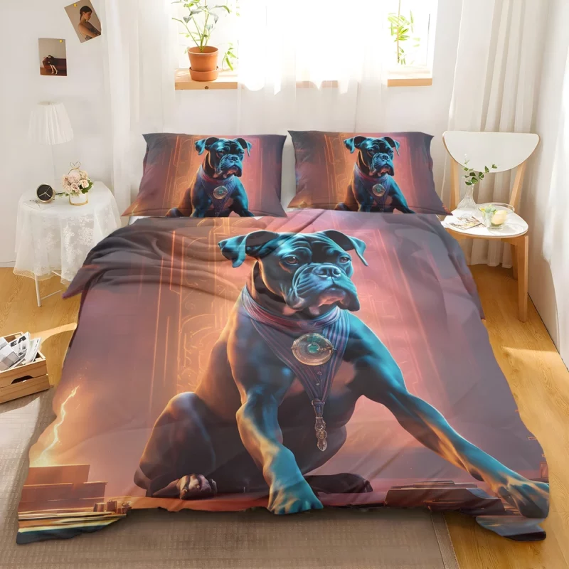 Adorable Boxer Dog Charm Bedding Set 2