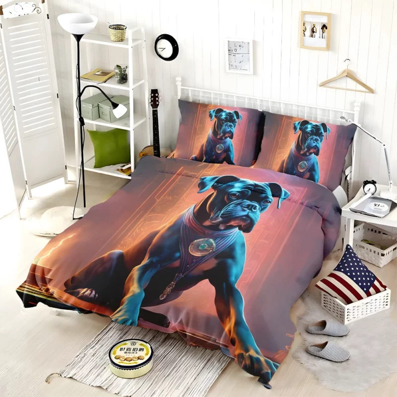 Adorable Boxer Dog Charm Bedding Set