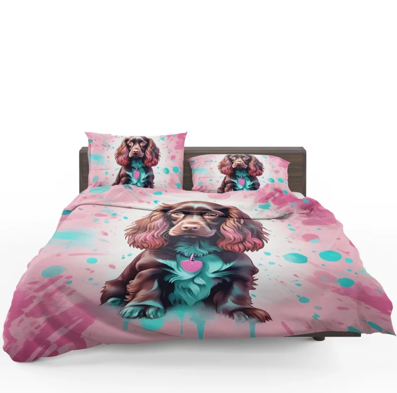 Adorable Boykin Spaniel Dog Charm Bedding Set 1