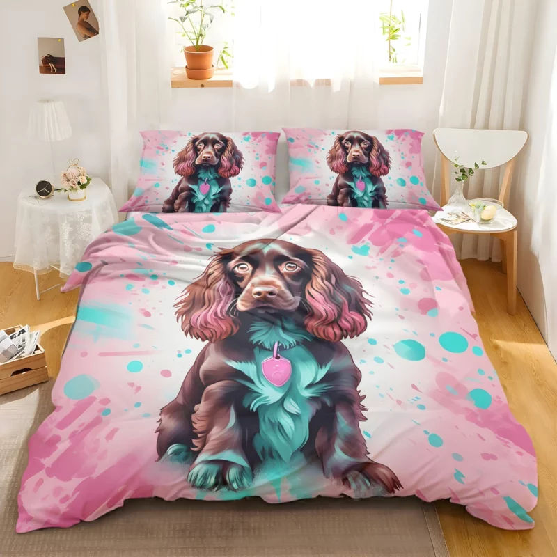 Adorable Boykin Spaniel Dog Charm Bedding Set 2