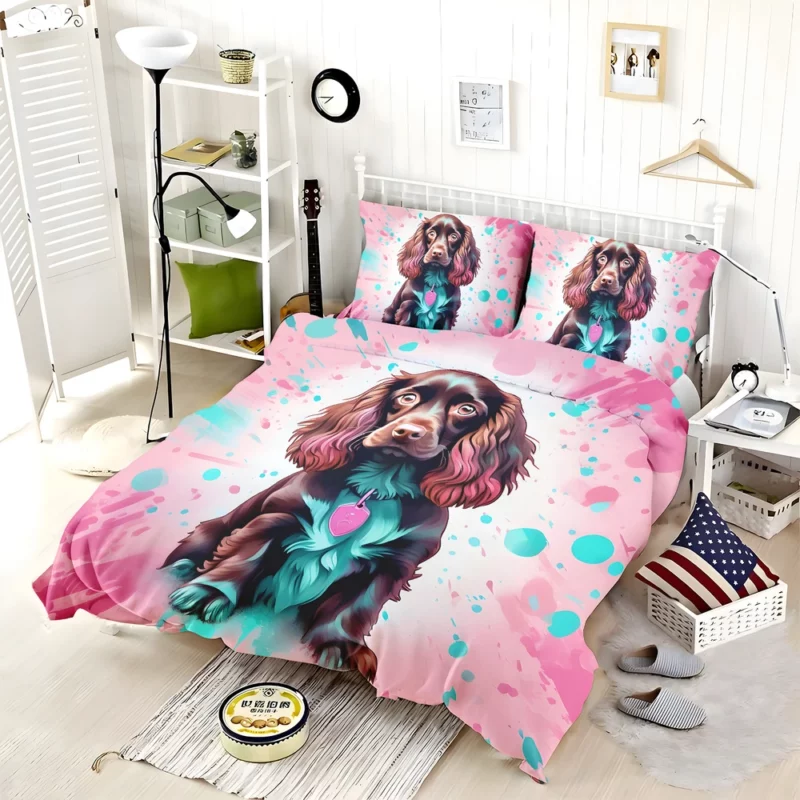 Adorable Boykin Spaniel Dog Charm Bedding Set