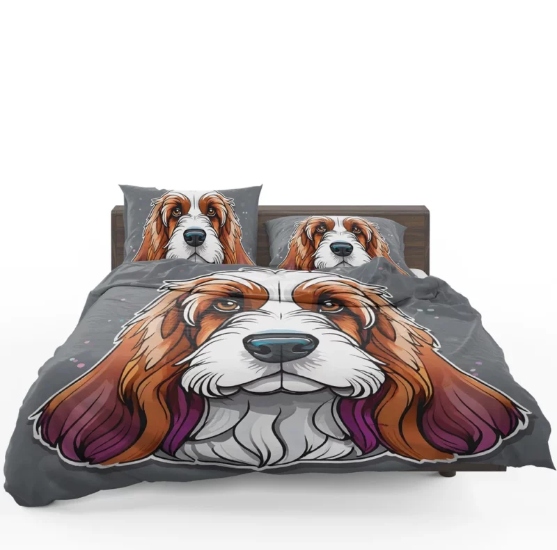 Adorable Petit Basset Griffon Vendeen Spirited Dog Bedding Set 1