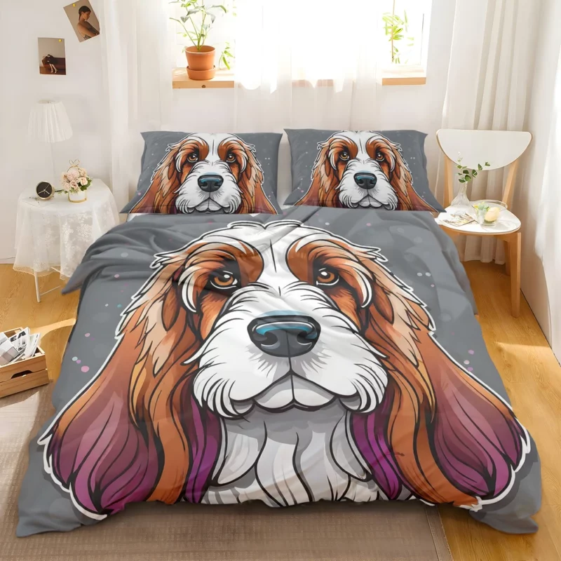 Adorable Petit Basset Griffon Vendeen Spirited Dog Bedding Set 2