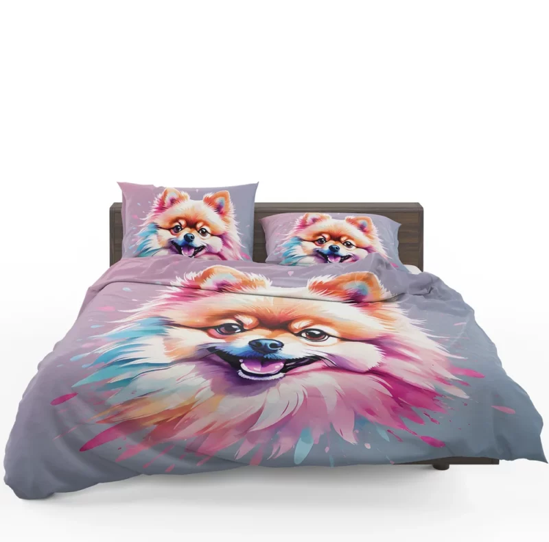 Adorable Pomeranian Petite Dog Charmer Bedding Set 1