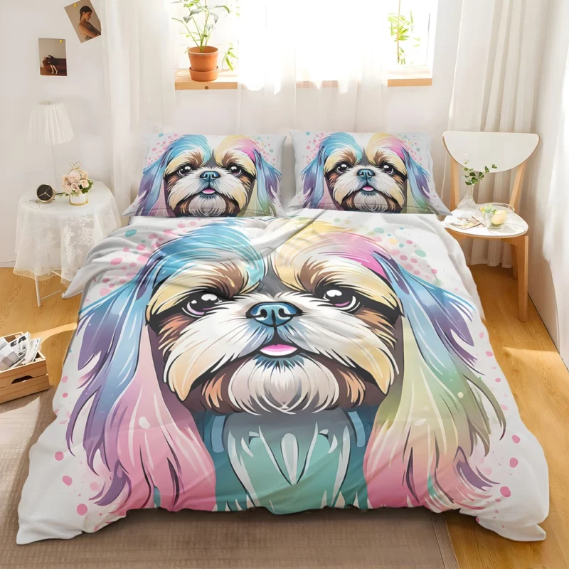 Adorable Shih Tzu Loyal Companion Bedding Set 2