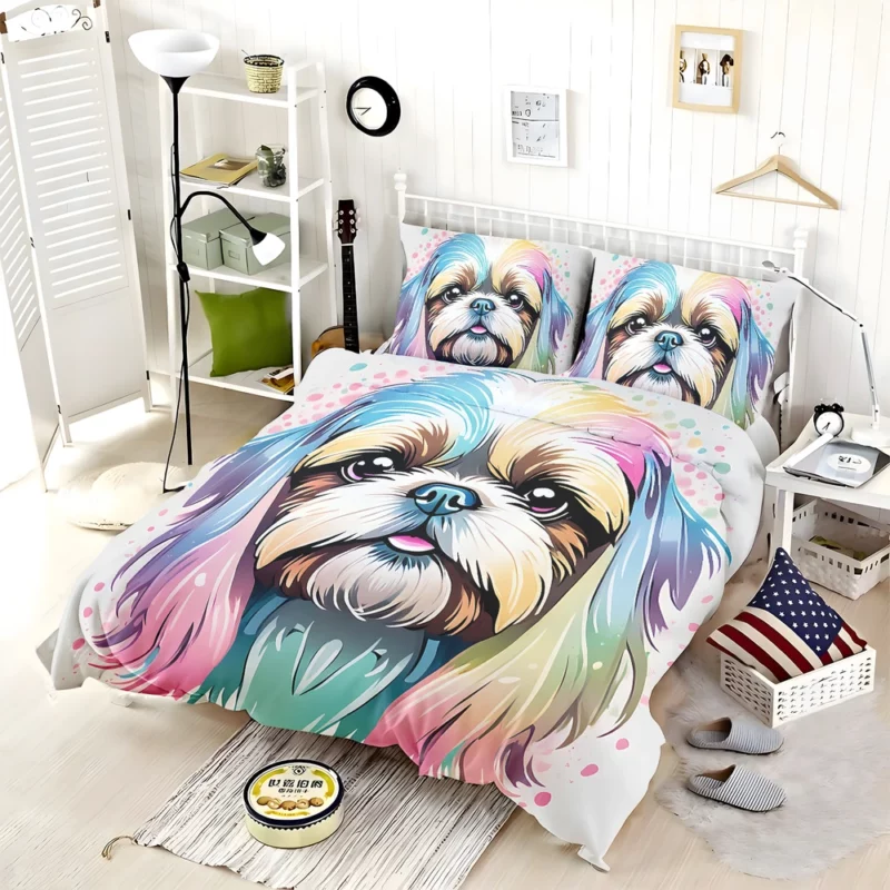 Adorable Shih Tzu Loyal Companion Bedding Set