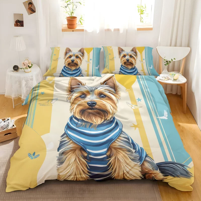 Adorable Silky Terrier Loyal Companion Bedding Set 2