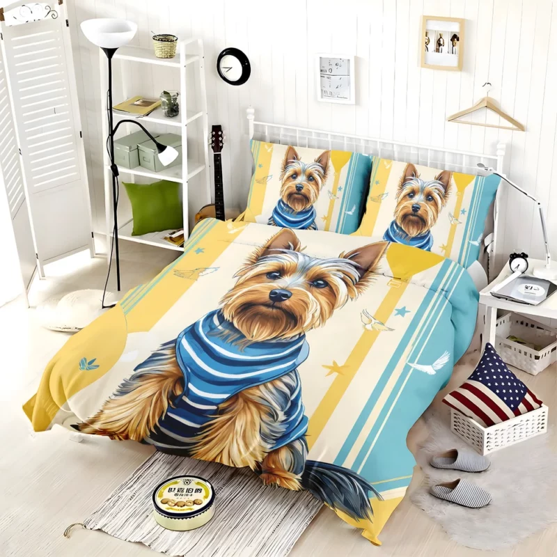 Adorable Silky Terrier Loyal Companion Bedding Set