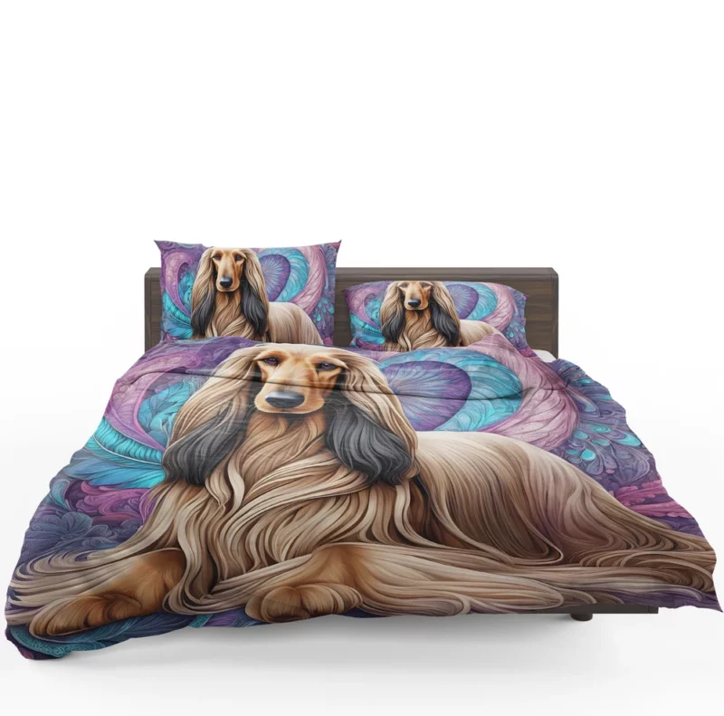 Afghan Hound Charisma Dog Aura Bedding Set 1