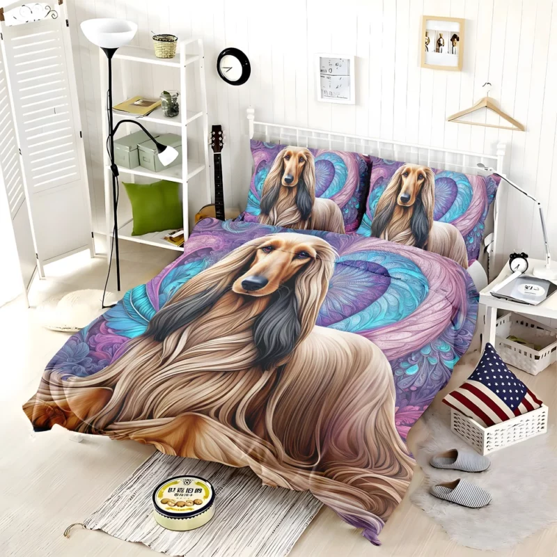 Afghan Hound Charisma Dog Aura Bedding Set