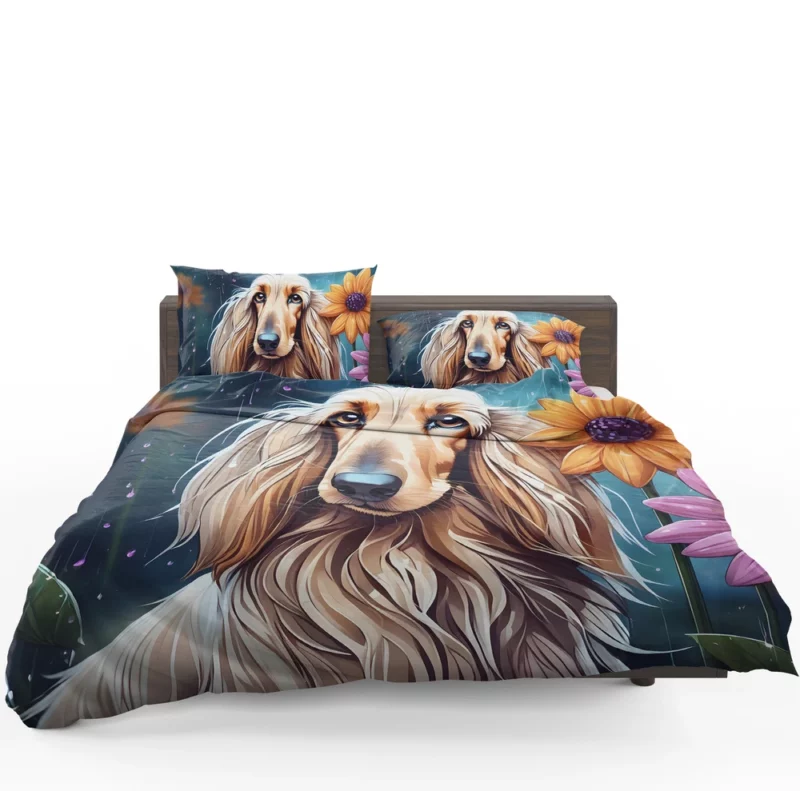 Afghan Hound Majesty Dog Grandeur Bedding Set 1