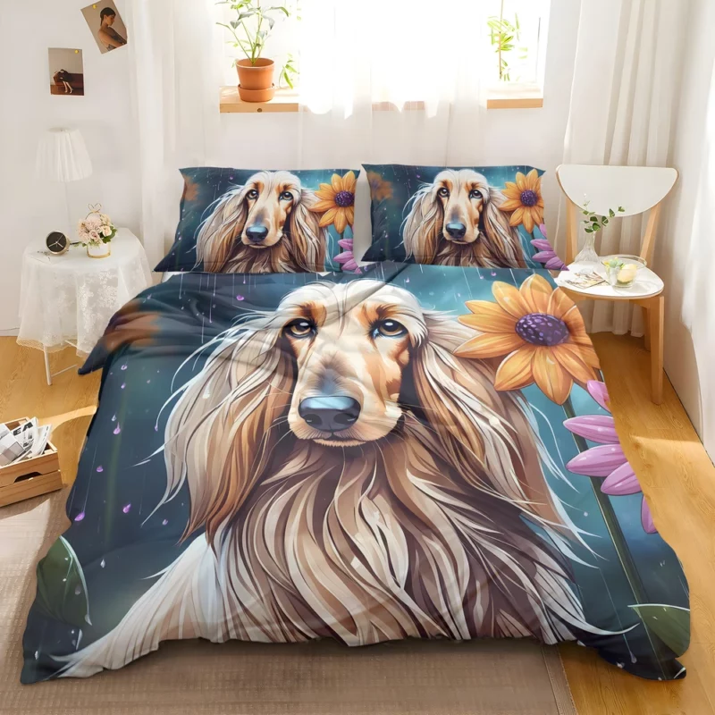 Afghan Hound Majesty Dog Grandeur Bedding Set 2