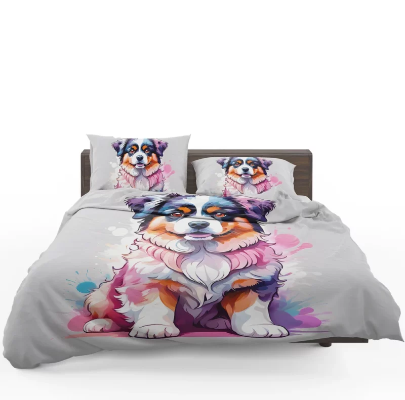 Agile Australian Shepherd Dog Performer Bedding Set 1