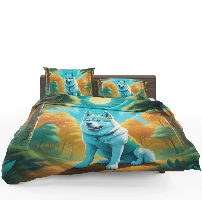 Akita Charm Dog Endearing Spirit Bedding Set 1