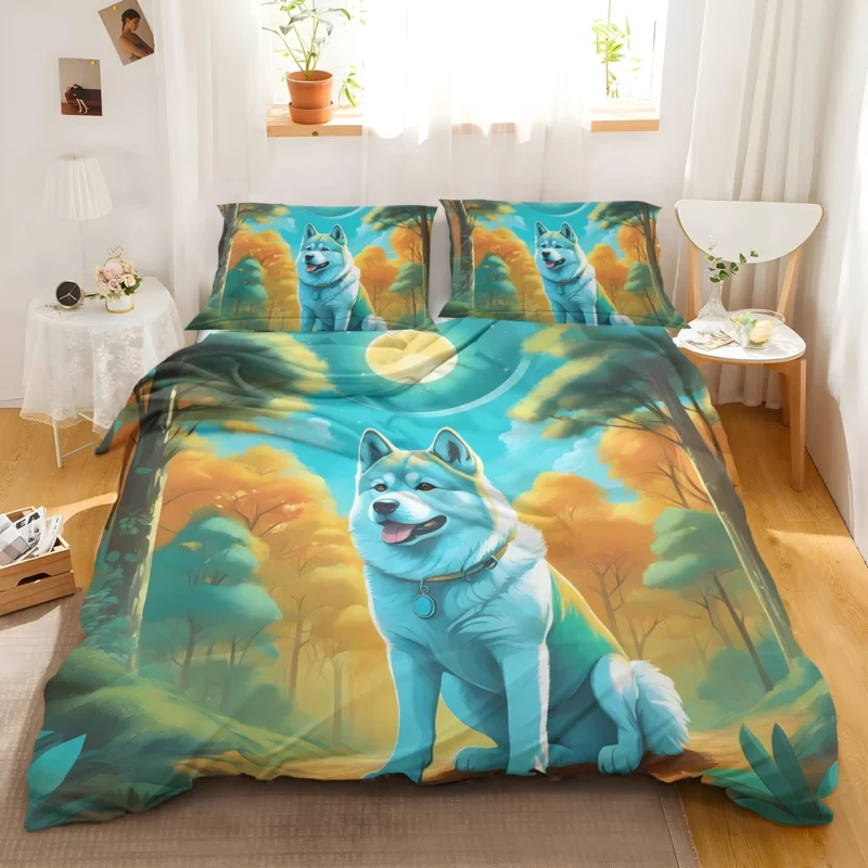 Akita Charm Dog Endearing Spirit Bedding Set 2