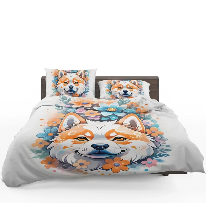 Akita Majesty Dog Noble Stature Bedding Set 1