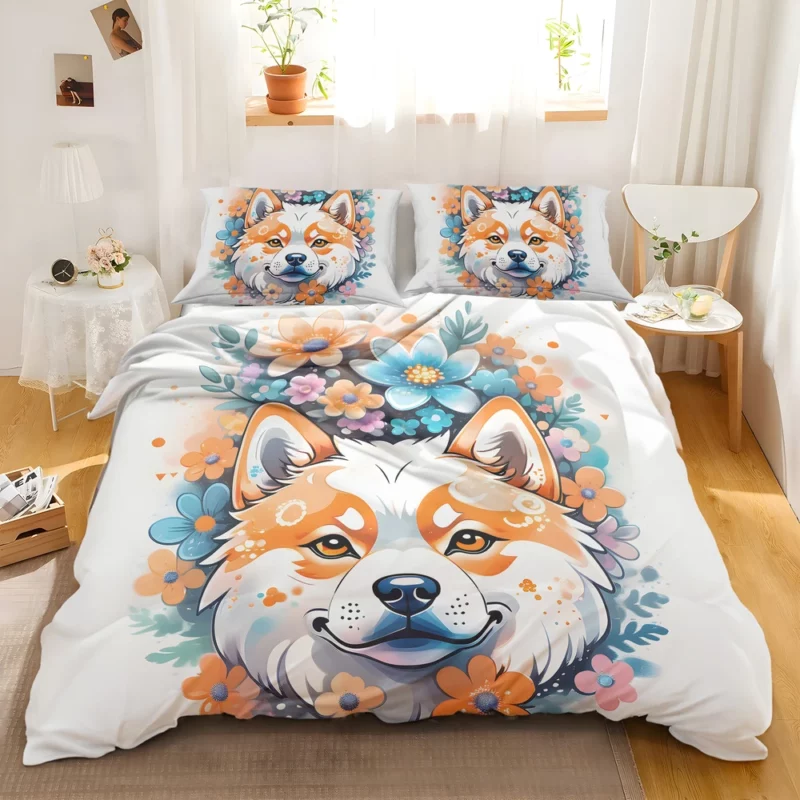 Akita Majesty Dog Noble Stature Bedding Set 2