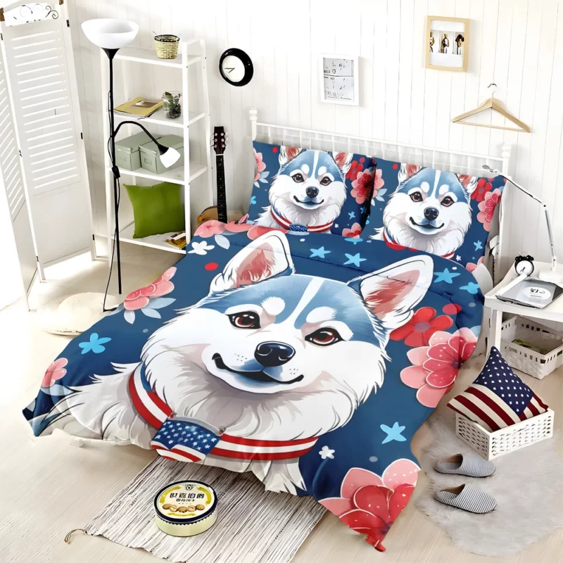 Alaskan Klee Kai Spirit Dog Adventure Bedding Set