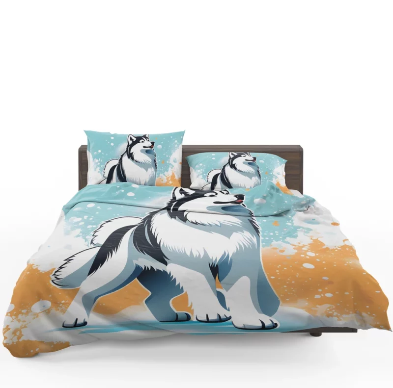 Alaskan Malamute Guardian Dog Strength Bedding Set 1