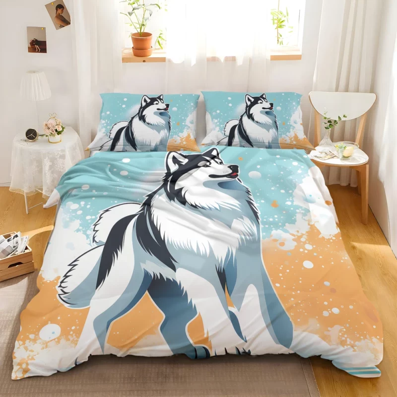 Alaskan Malamute Guardian Dog Strength Bedding Set 2