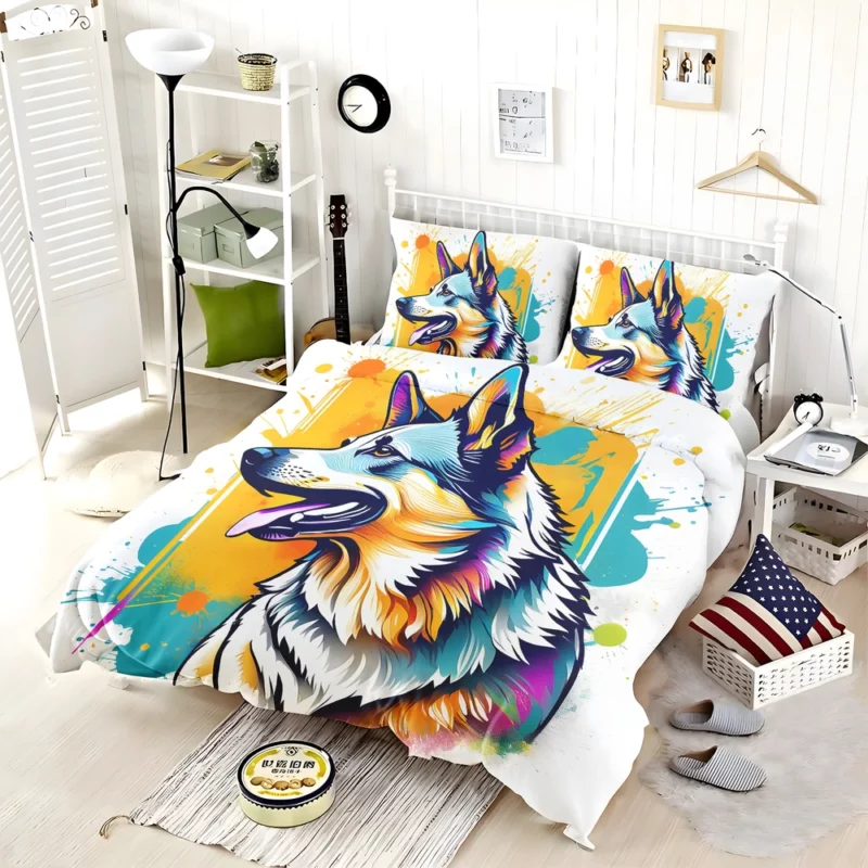 Alert Australian Cattle Dog Canine Vigilance Bedding Set