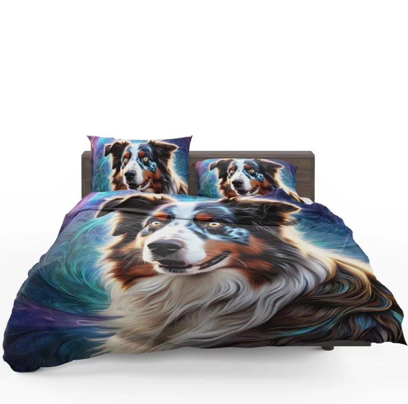 Alert Australian Shepherd Dog Canine Guardian Bedding Set 1