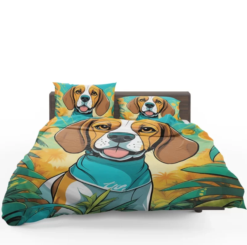 Alert Beagle Majesty Dog Presence Bedding Set 1