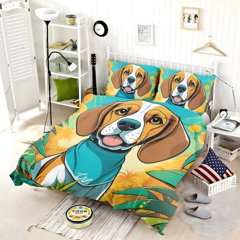 Alert Beagle Majesty Dog Presence Bedding Set