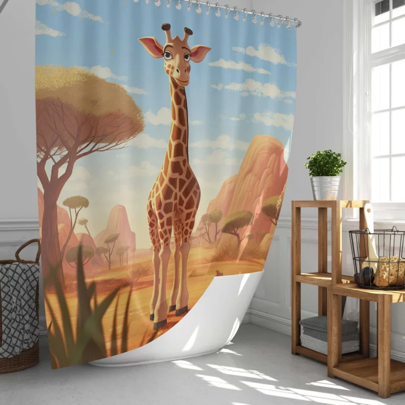 Amazing Animal Portrait Designs Shower Curtain