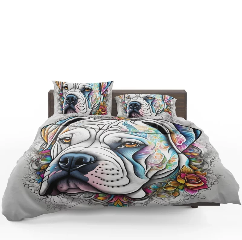 American Bulldog Majesty Dog Nobility Bedding Set 1