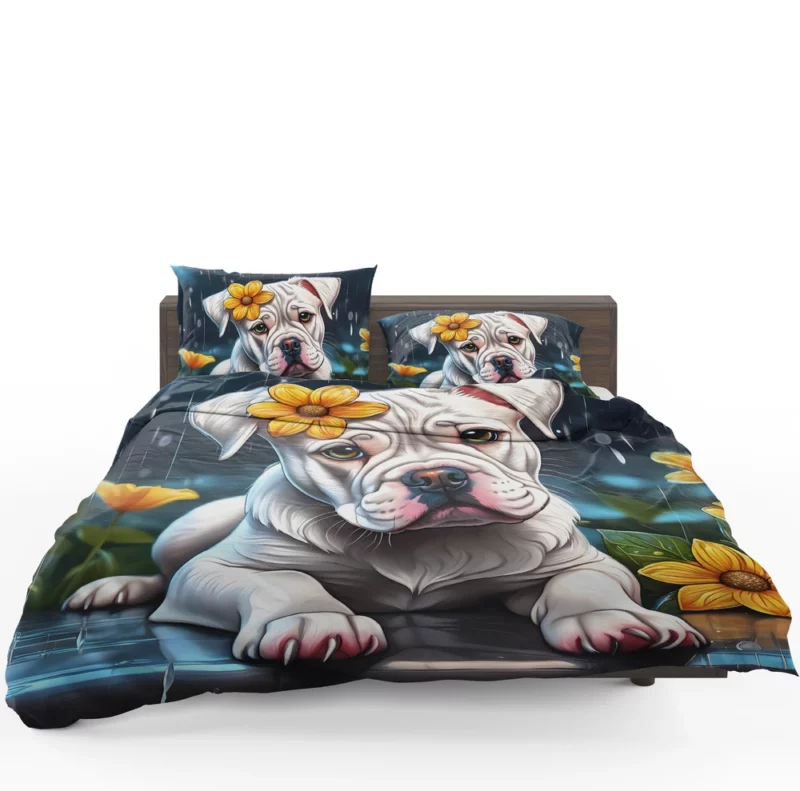 American Bulldog Majesty Dog Power Bedding Set 1