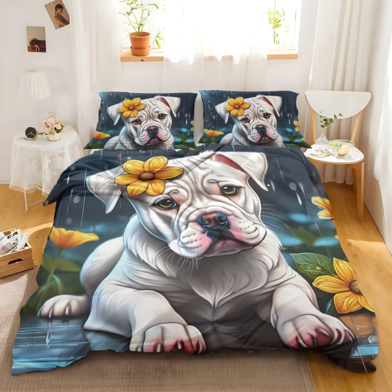 American Bulldog Majesty Dog Power Bedding Set 2