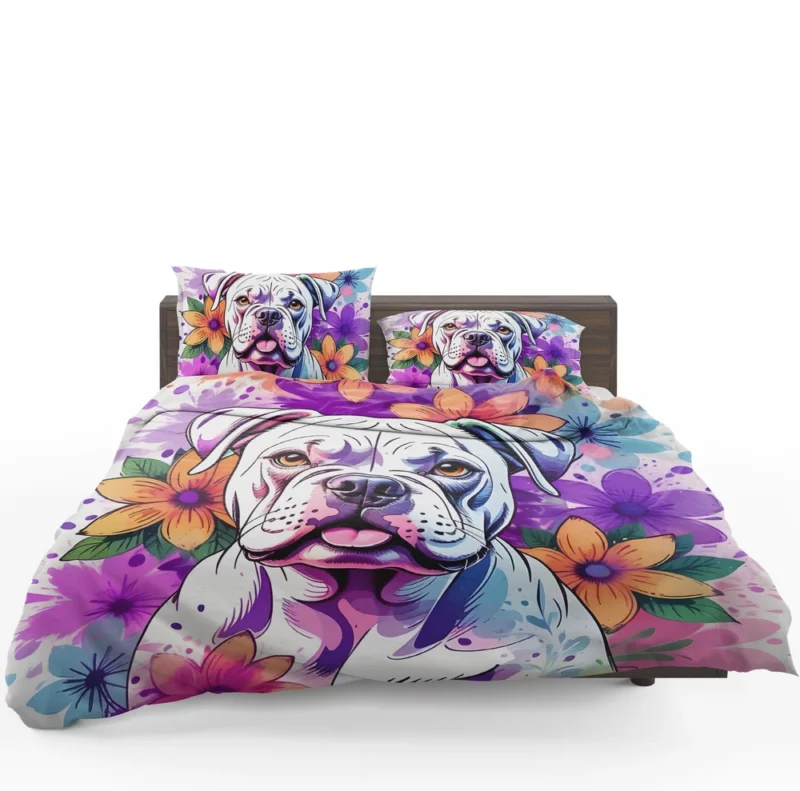 American Bulldog Vigilance Dog Watch Bedding Set 1