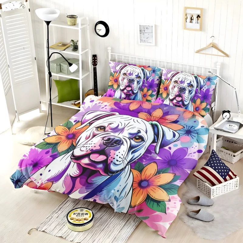 American Bulldog Vigilance Dog Watch Bedding Set