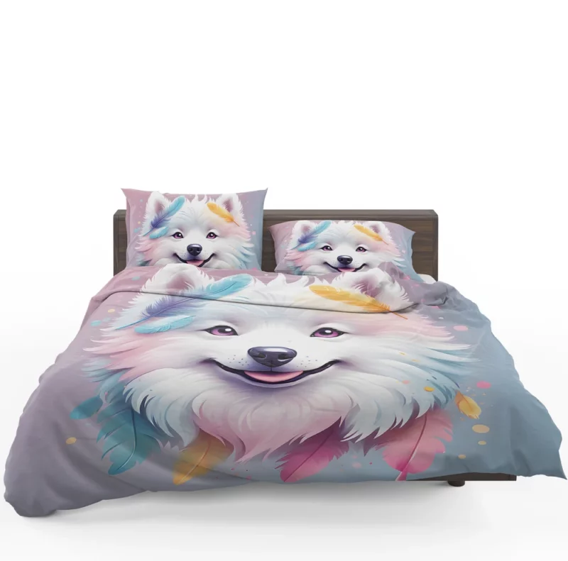 American Eskimo Elegance Dog Style Bedding Set 1