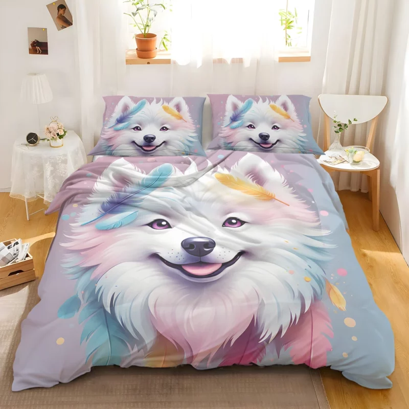 American Eskimo Elegance Dog Style Bedding Set 2