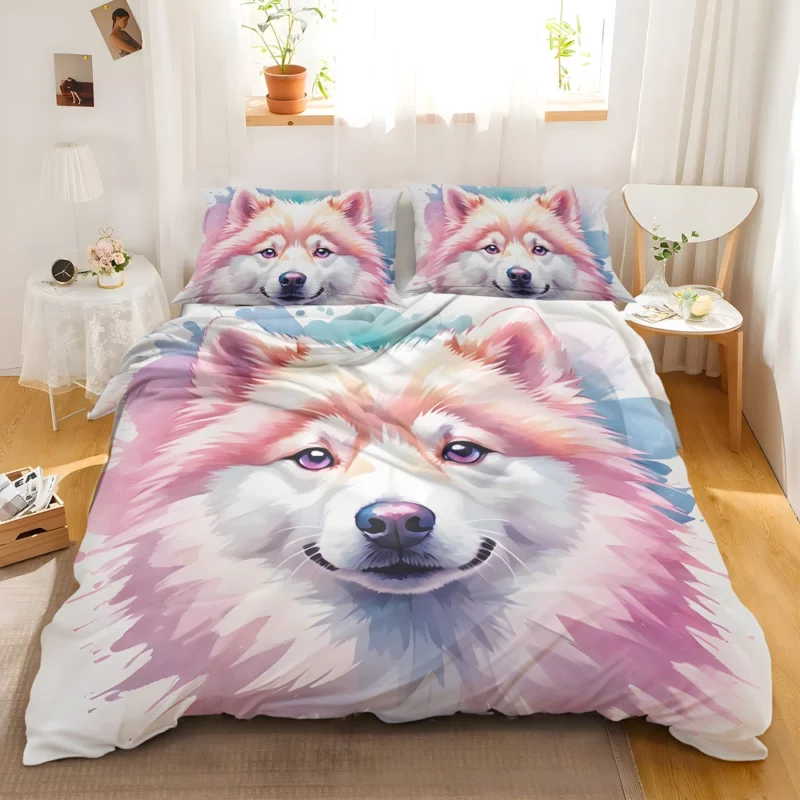 American Eskimo Joy Dog Delight Bedding Set 2