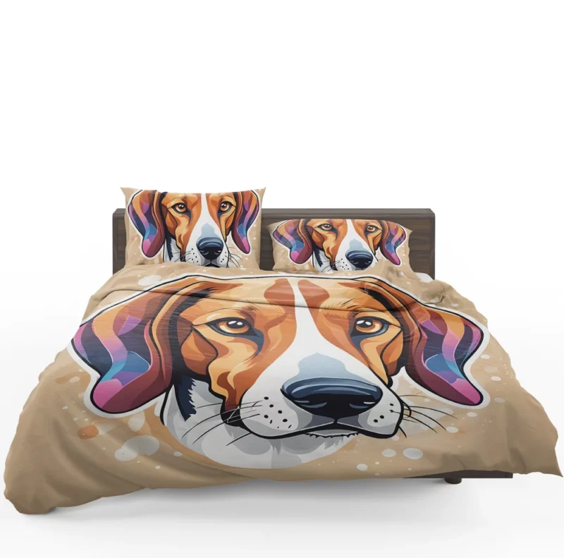 American Foxhound Beauty Dog Elegant Companion Bedding Set 1