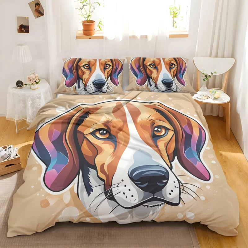 American Foxhound Beauty Dog Elegant Companion Bedding Set 2