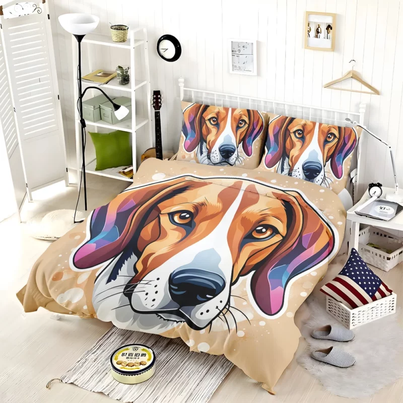 American Foxhound Beauty Dog Elegant Companion Bedding Set