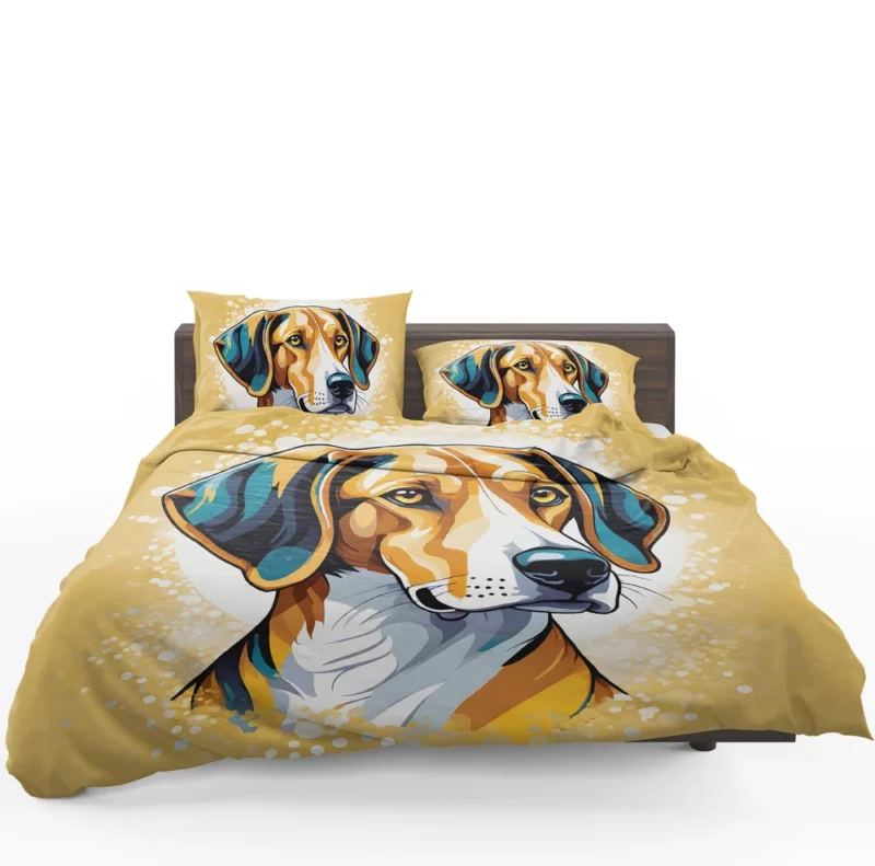 American Foxhound Vigilance Dog Watchful Companion Bedding Set 1