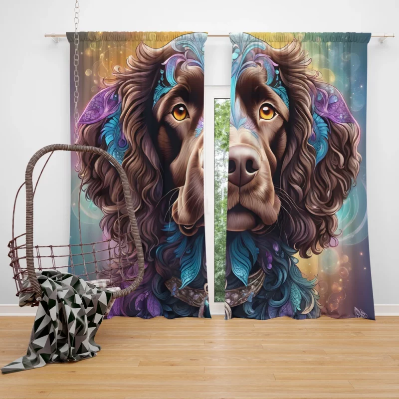 American Water Spaniel Charm Dog Delight Curtain