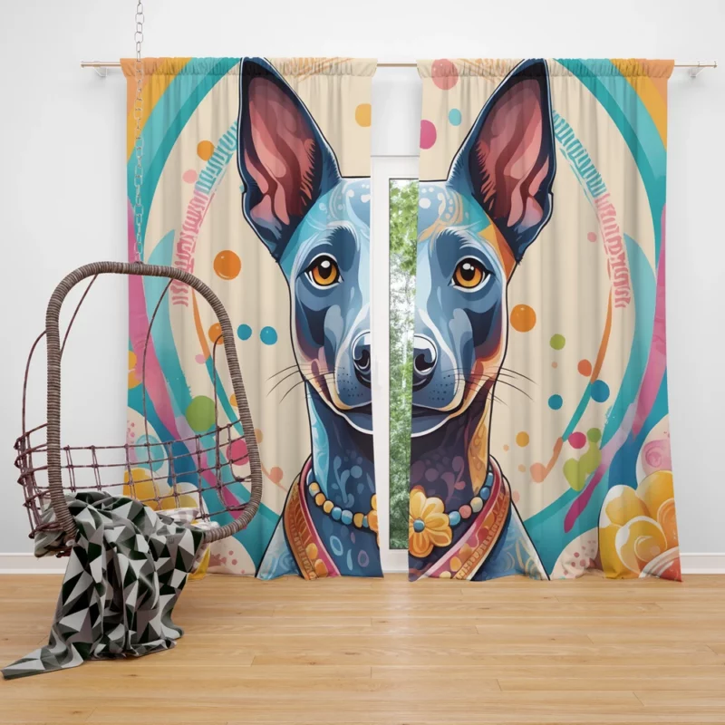 Ancient Elegance Xoloitzcuintli Dog Breed Curtain