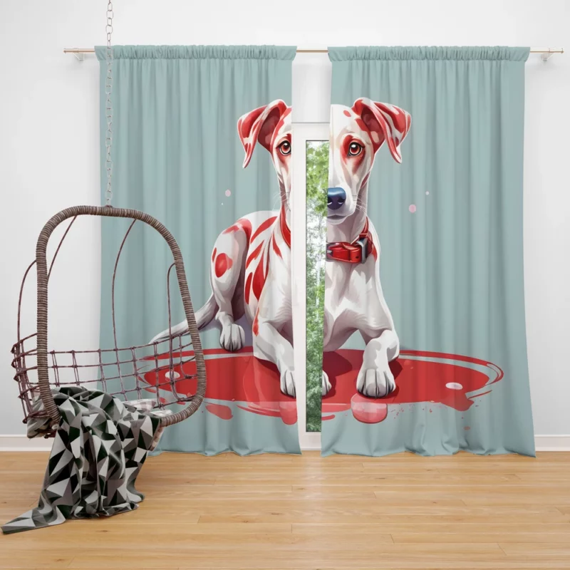 Arabian Hound Perfection Sloughi Dog Curtain