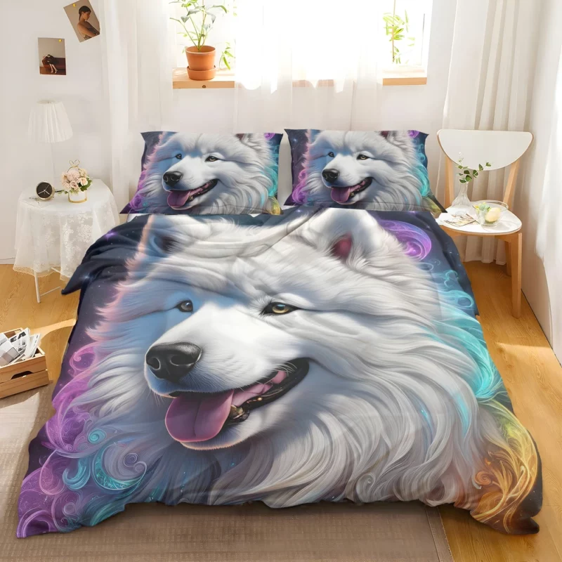 Arctic Hug Samoyed Dog Bedding Set 2