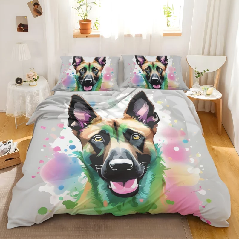 Athlete Belgian Malinois Dog Bedding Set 2