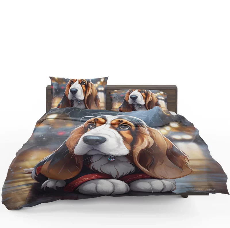 Basset Hound Beauty Dog Graceful Companion Bedding Set 1