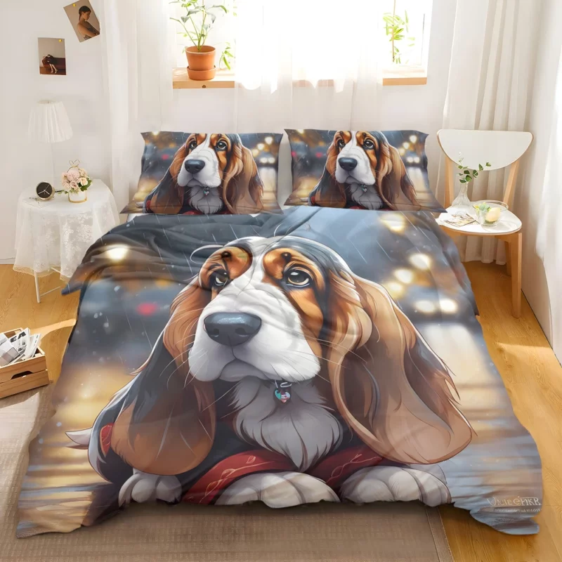 Basset Hound Beauty Dog Graceful Companion Bedding Set 2