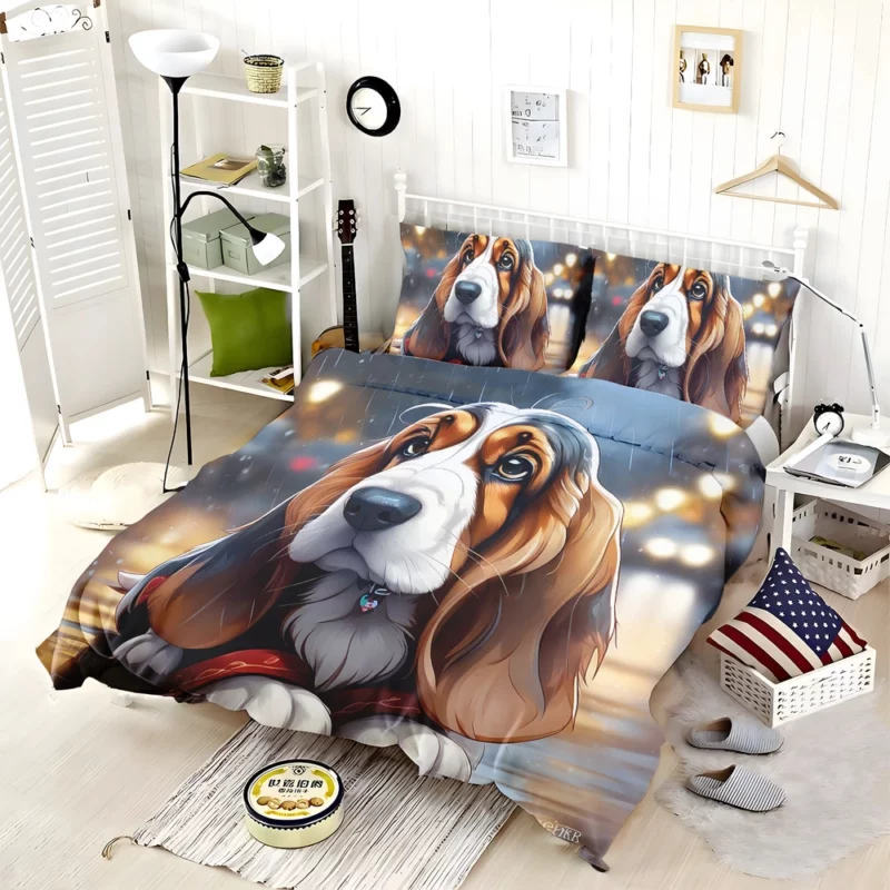 Basset Hound Beauty Dog Graceful Companion Bedding Set