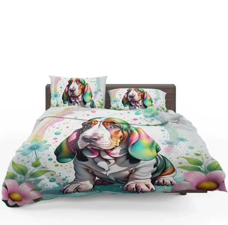 Basset Hound Charm Dog Endearing Spirit Bedding Set 1